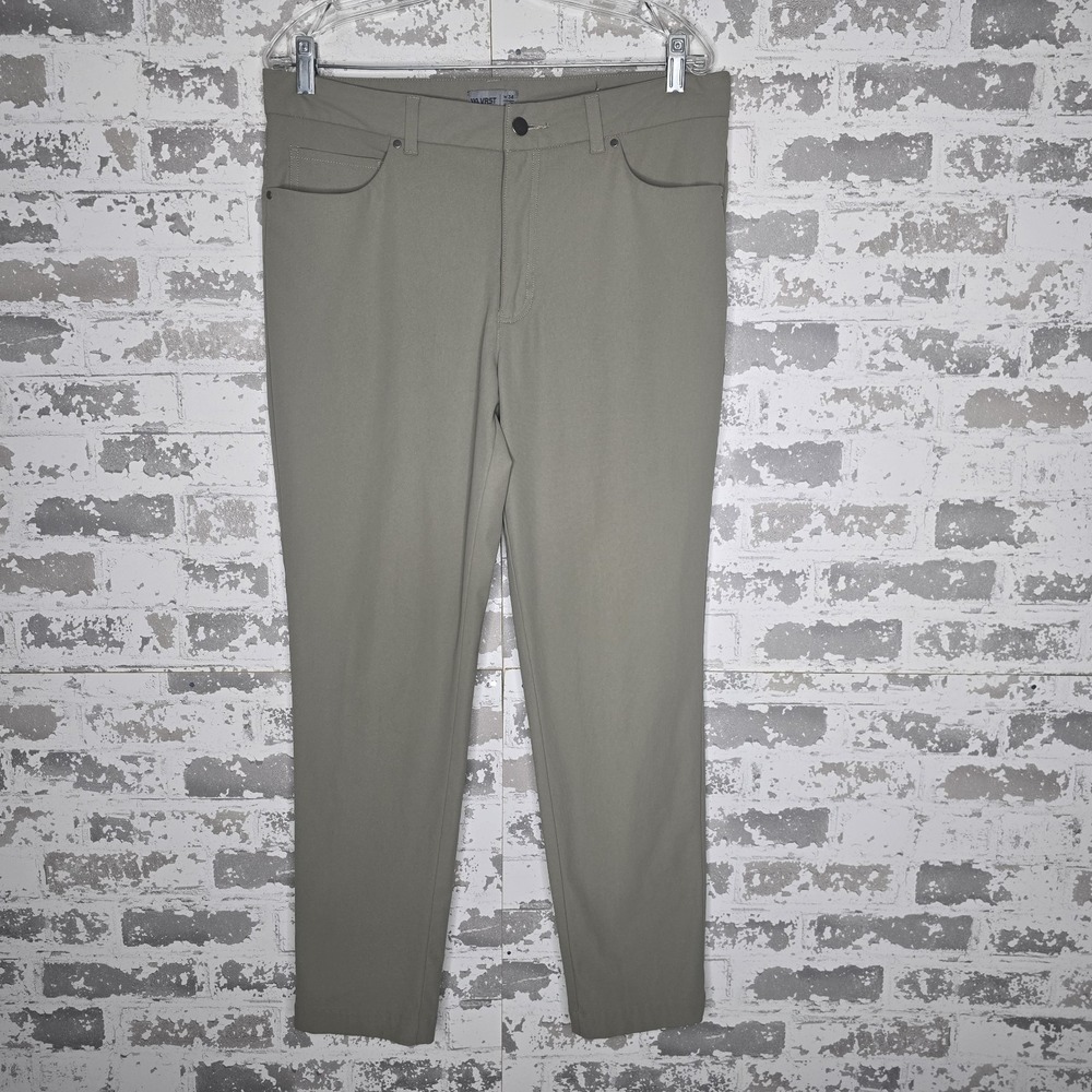 VRST Pants Mens 34x28 Taupe Beige Limitless Steady 4 Way Stretch 5 Pocket Slim